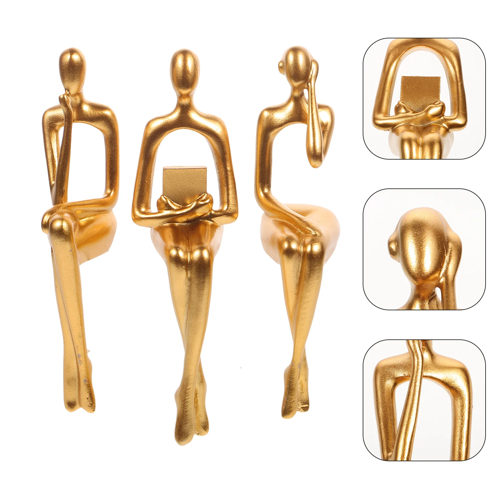 Украшения статуя мыслителя из смолы абстрактные фигурки скульптура домашнее