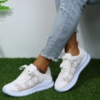 2022 new sneakers women casual shoes breathable lightweight platform ice wire mesh platforms chunky shoes for women sneakers