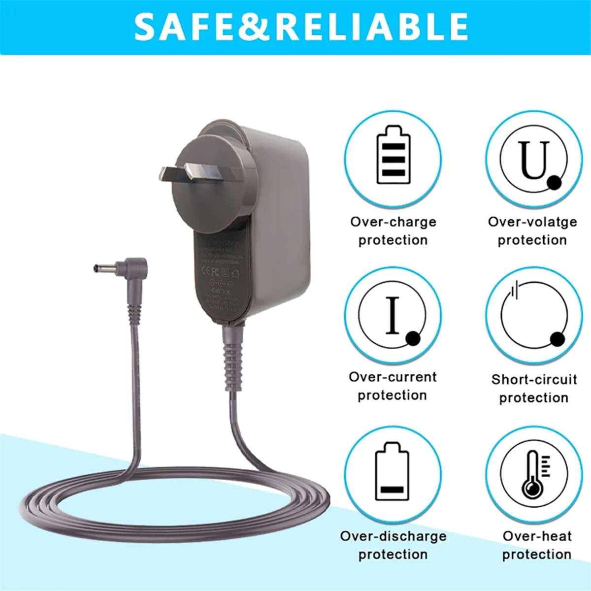 Адаптер постоянного тока 17 3 В 1 А сменное зарядное устройство для Dyson Omni-Glide/Wash G1