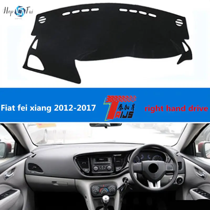 

Auto Car Dashboard Cover Dash Mat Carpet Cape For Fiat fei xiang 2012-2017 Right hand drive