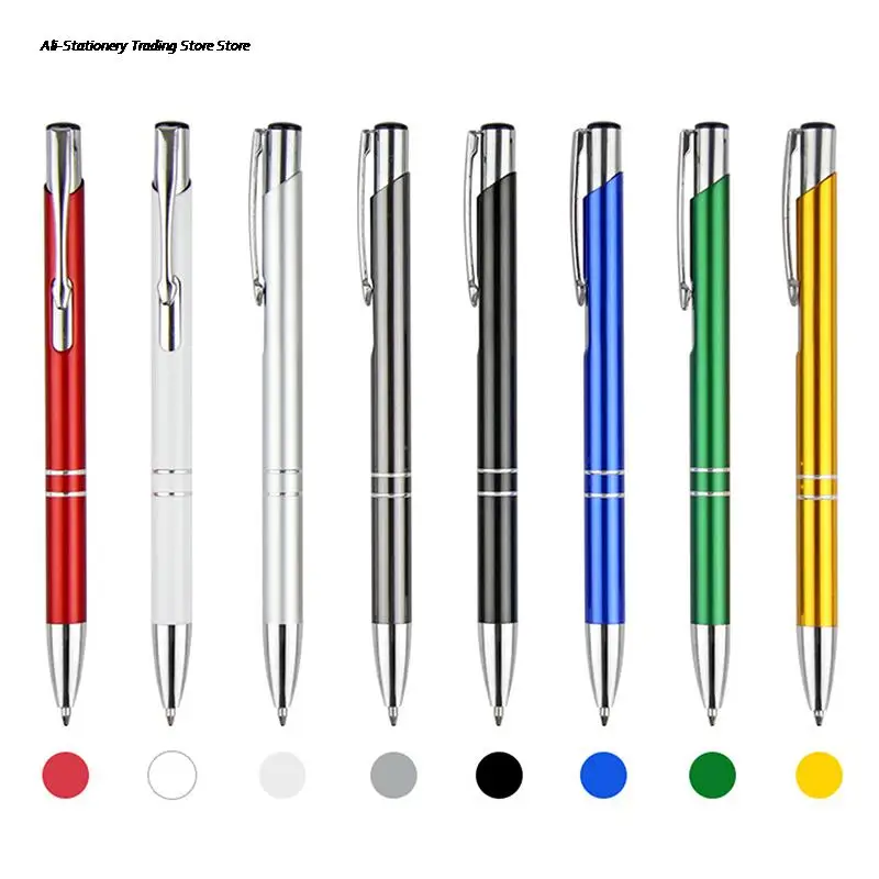 

Fashion Metal Ball Pen Color Anodized Custom Ballpoint Customized Logo Pens Promotional Gift