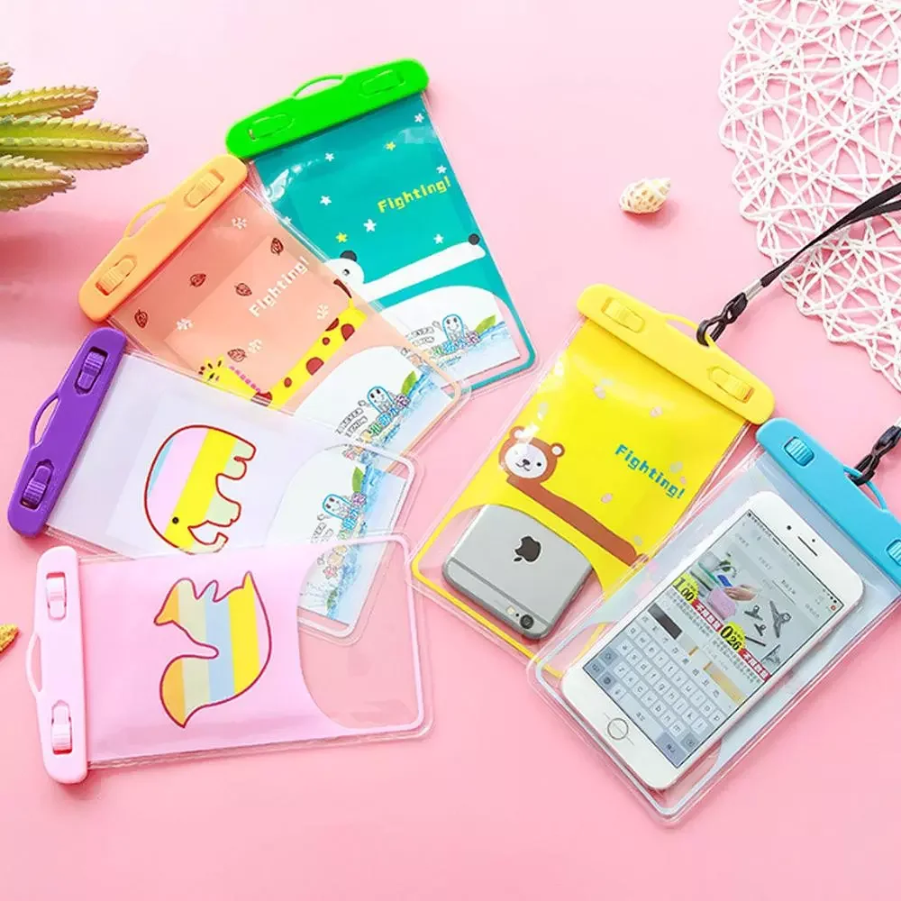 

Creative Mobile Phone Waterproof Bag Colorful Animal PVC Sealed Camera Multfunctional Cartoon Cute Phone Case