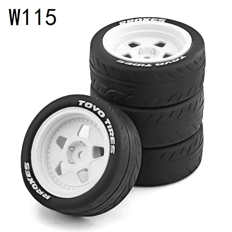 4 шт. резиновые шины для Tamiya TT01 TT01E TT02 TT02B TA06 XV01 XV02 PTG-2 1/10