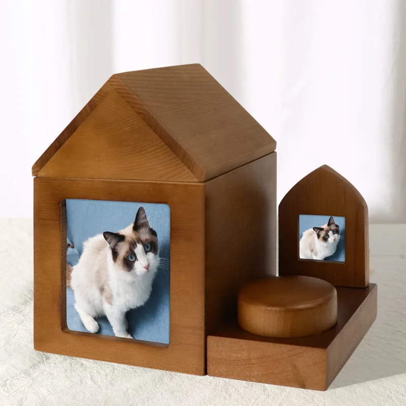 

Wooden Handmade Pet Coffins, Cats And Dogs Urns, Cats And Dogs, Dog Coffins, Pet Burial Supplies, Home Ornaments