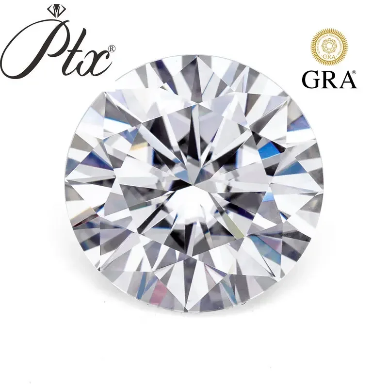 100% настоящий муассанит D цвет 3 мм-15 мм 8 сердечек и стрел VVS1 сертификат GRA круглые