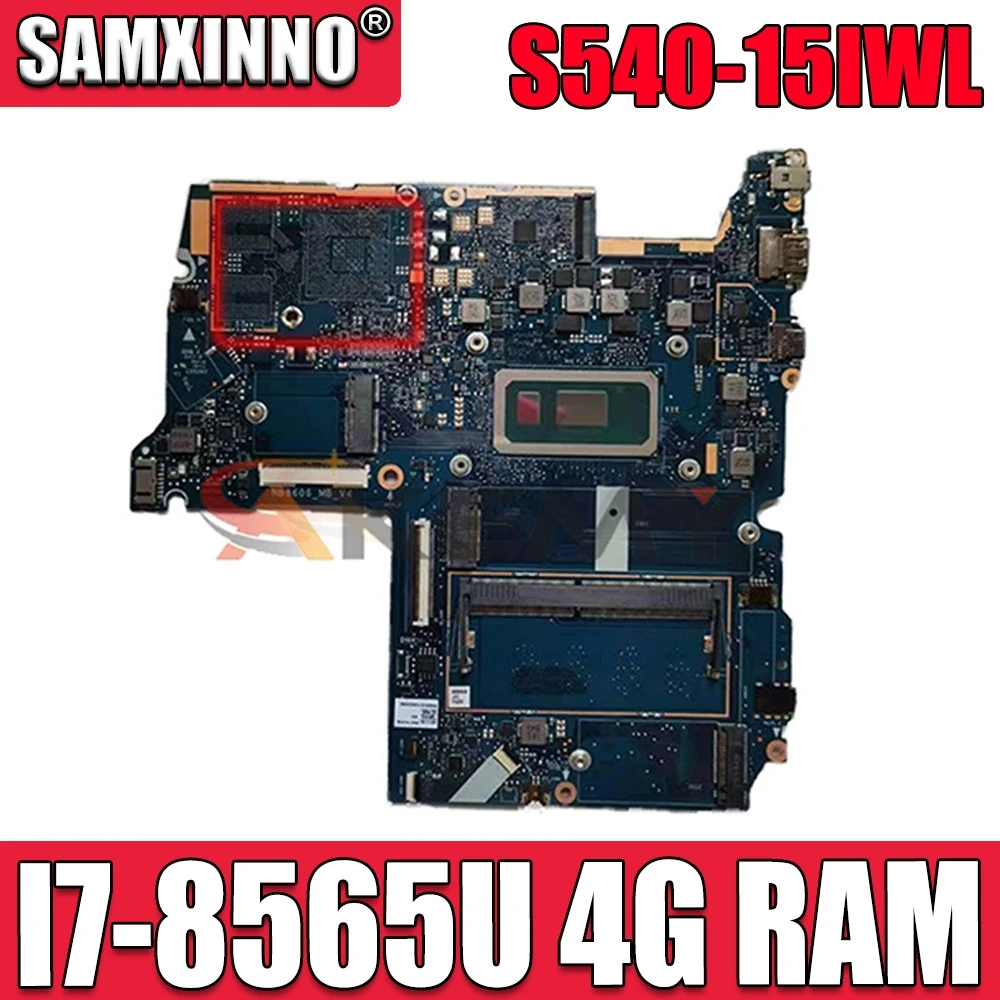 

Материнская плата для ноутбука Lenovo Ideapad S540-15IWL 81NE CPU:I7-8565U UAM RAM:4G FRU:5B20S42214 Test ok