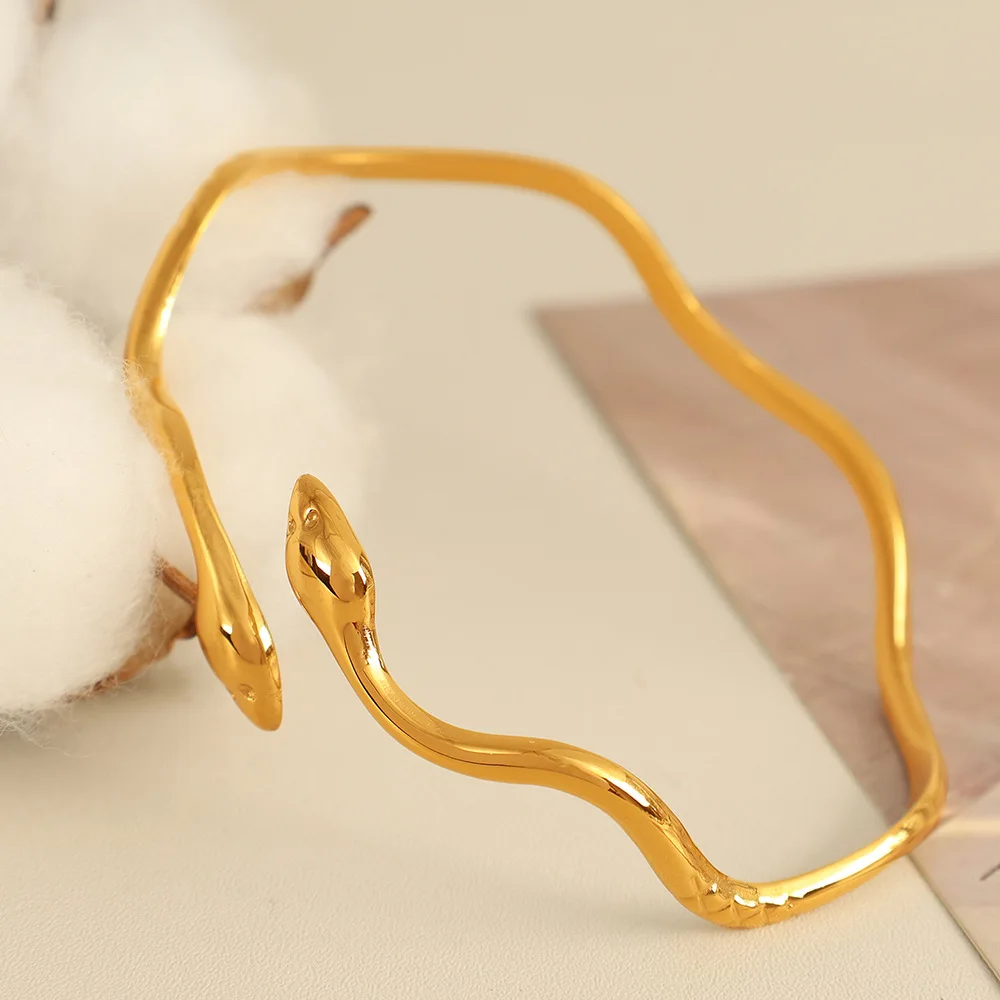 Keen-on модный металлический браслет со змеей из нержавеющей стали