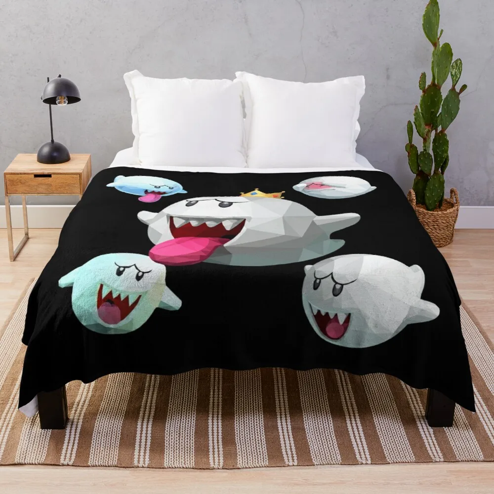 

King Ghost and Buddies Throw Blanket Decorative Sofa Blanket