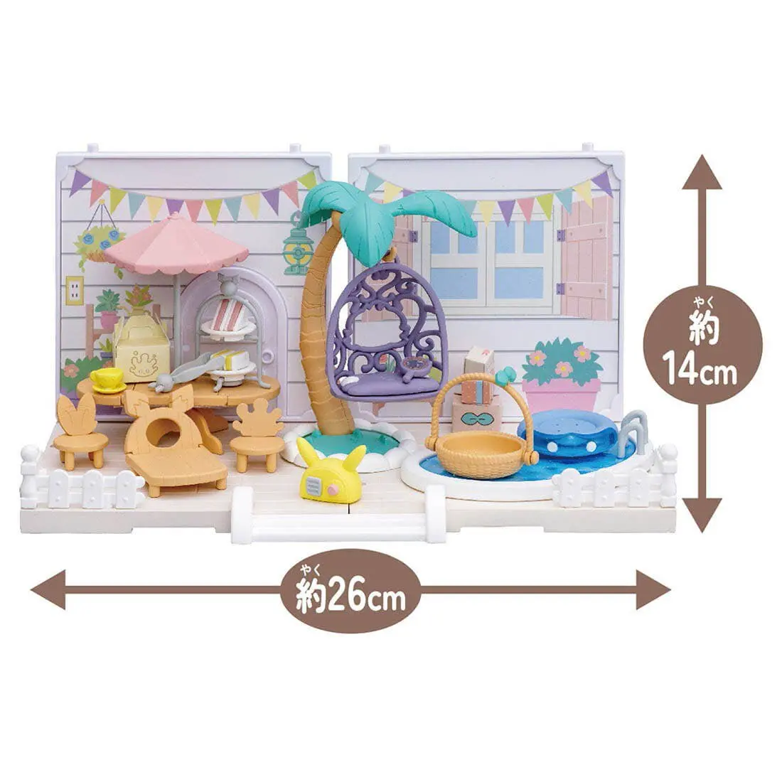 Фото Коллекционная миниатюрная сборная сцена Takara Tomy Pokemon Pokepeace House Party Garden Pikachu, настольное украшение, праздничный подарок №5