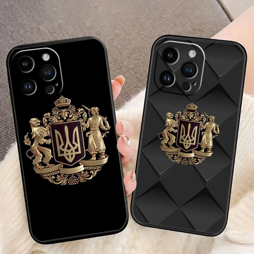 

Funda Coque Case For iphone Apple 14 13 12 11 Pro Capa XS Max Mini X XR SE 8 7 6S 6 Plus 5S Case Para The Emblem Ukrainian Flag