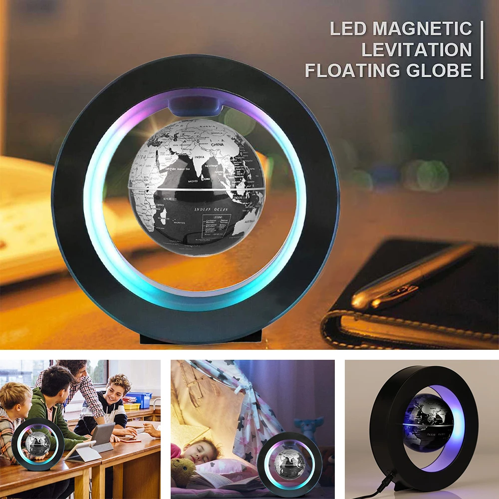 

Floating Magnetic Levitation Globe Novelty Ball Light LED World Map Electronic Antigravity Lamp Home Decoration Creative Gifts