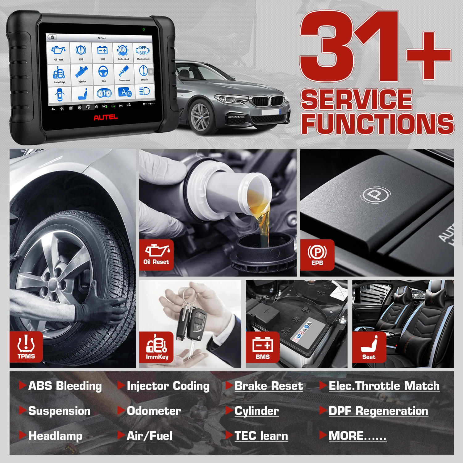 Autel MaxiPRO MP808BT автомобильный диагностический инструмент Профессиональный OBD2