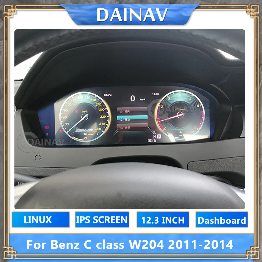 

Для Mercedes-Benz C Class W204 2011- 2014 Android автомобильный цифровой кластер ЖК приборная панель виртуальный кабина панель