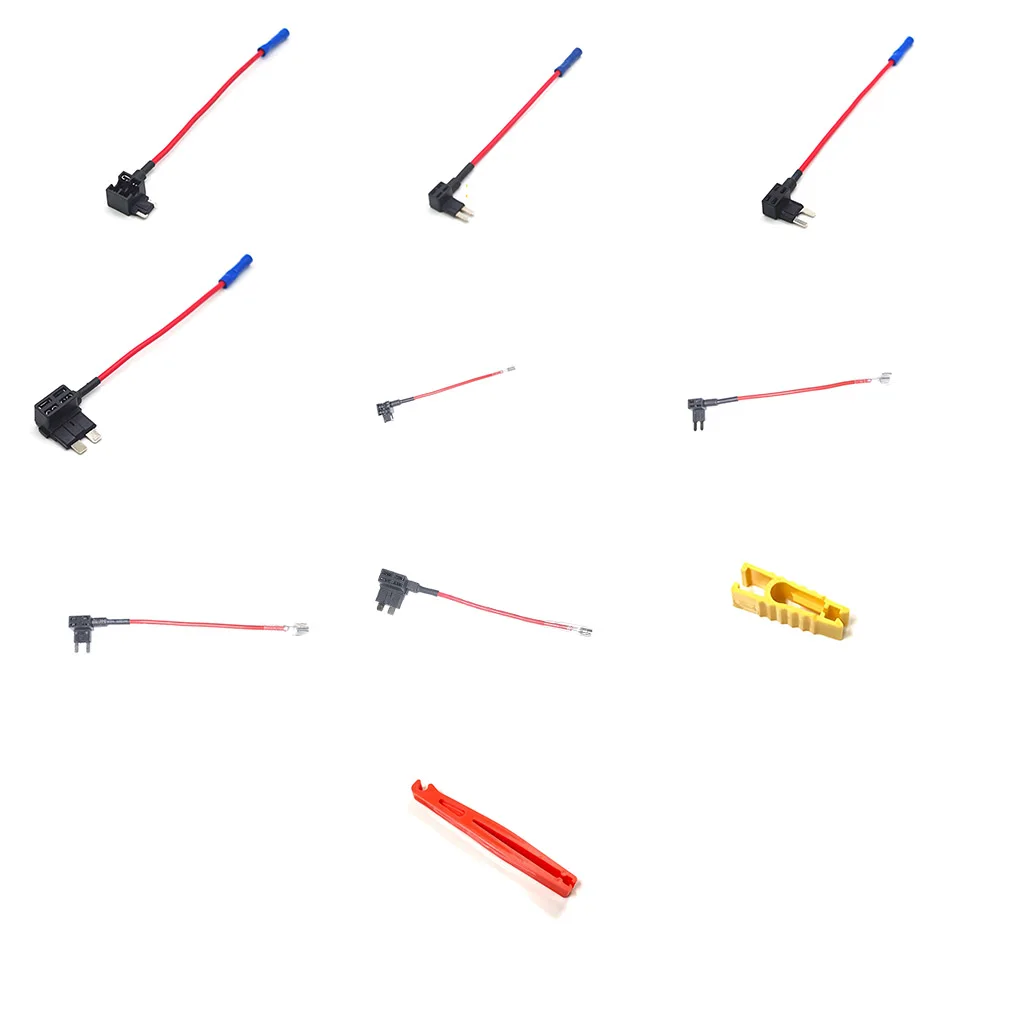 

50 шт. держатель предохранителя, переходник с дополнительной цепью маленького и среднего размера, модифицированный синий мини-адаптер для л...