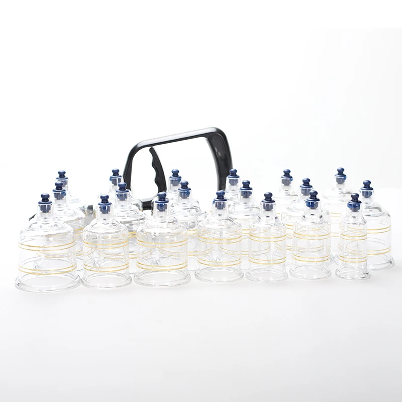 19pcs Vacumm Cup Cupping Suction Set vacuum suction cups with Gun |