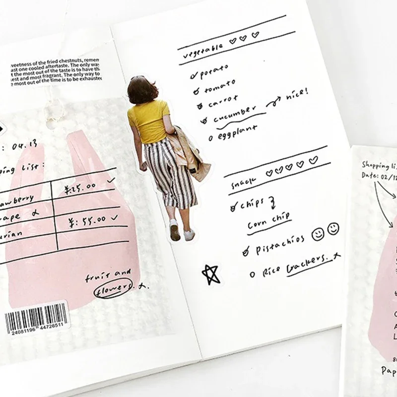 Фото 80 страниц мечта девушка сердце милый блокнот школьный дневник сообщение бумага для заметок Скрапбукинг DIY милые канцелярские принадлежности нелипкие заметки №3