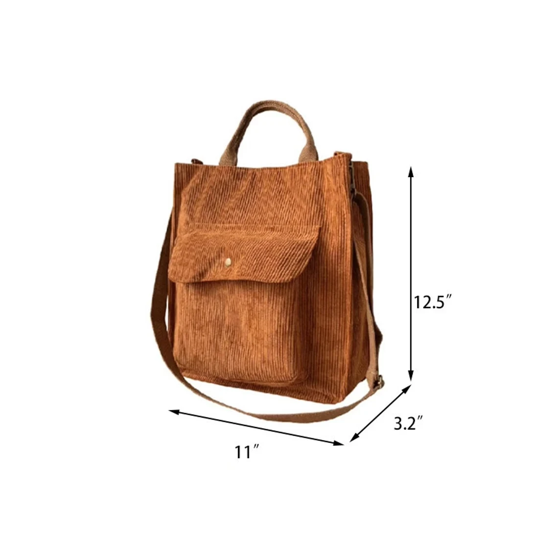 4 Color Corduroy Bag Tote Hand Bag, Women's Shoulder Bag ,Messenger Bag,Casual Bag