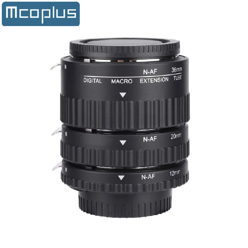 

Металлическое Удлинительное макрокольцо Mcoplus для Nikon D7500 D7200 D5300 D5600 D3200 D3100 D850 D90 как Meike