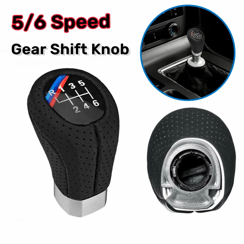5\6 Speed Car Gear Shift Knob Head for BMW 1 3 5 6 Series E30 E36 E39 E46 E60 E87 E90 Manual Shifter Lever Gear Stick Handball
