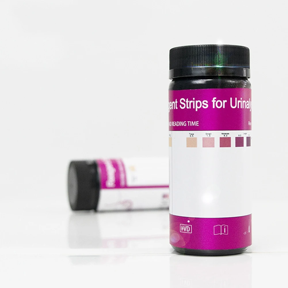 

100Pcs Ketone Reagent Test Strips for Urinalysis Urine Body Weight Loss for Body Fat Analysis Professional Tool