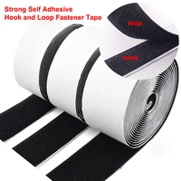 25m hook and loop tape roll self adhesive tape strips sticky back fastener tape sticky back fastener roll nylon self for home