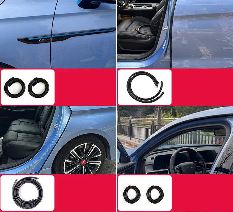 

Для Chery Arrizo 8 2022-2025 звукоизоляционная лента для дверей автомобиля AB уплотнение утечки стойки дверной шов аксессуары для снижения пыли и шума