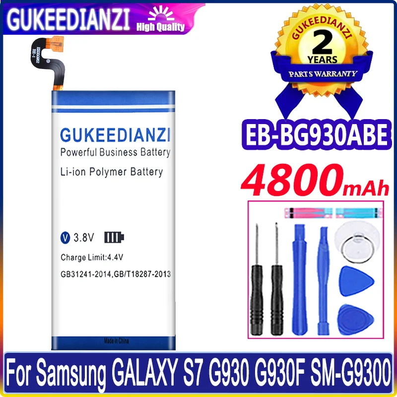 

New Battery 4800mAh EB-BG930ABE For Samsung GALAXY S7 G9300 SM-G9300 G930L G930 G930F G930A G9308 G9309 G930FD G930W8 Batterie