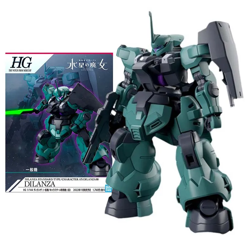

Bandai Genuine Gundam Model Kit Anime Figure HG1/144 Witch From Mercury Dilanza Gunpla Anime Action Figure Toys For Children