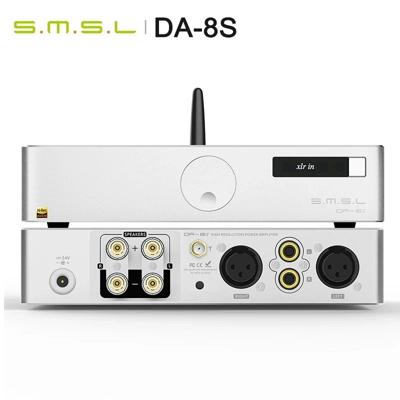 

SMSL DA-8S 80W/PC Full balanced Bluetooth5.0 Digital Amplifier AMP 80W/PC Full balanced Bluetooth Remote support aptX DA 8S DA8S