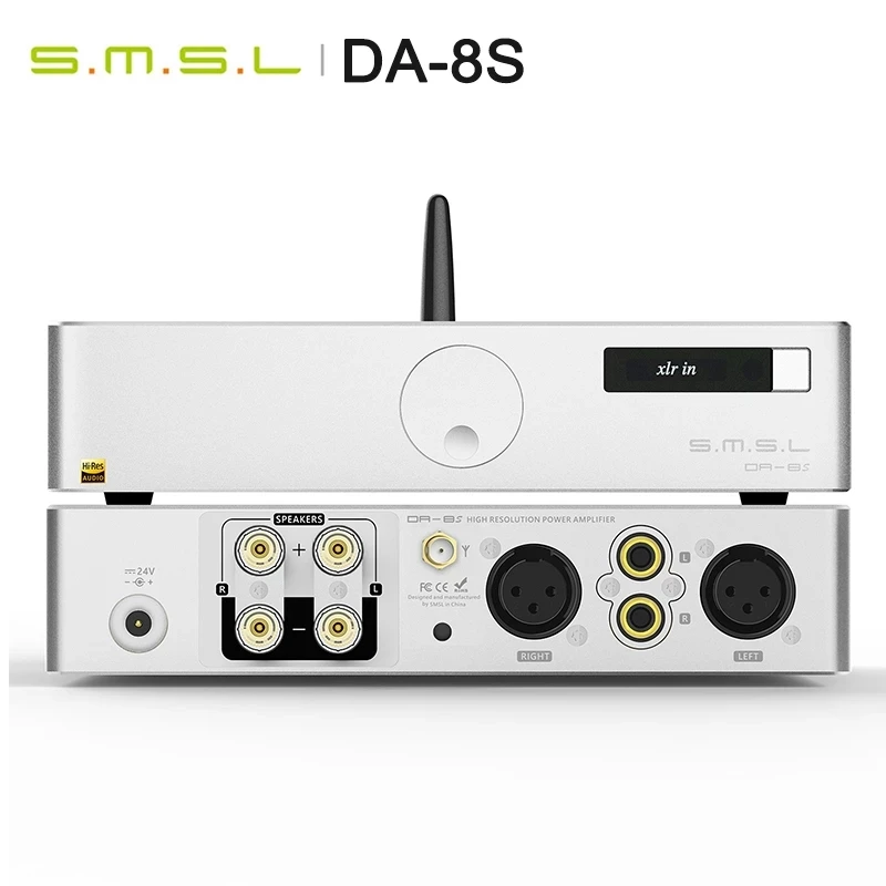 SMSL DA-8S 80 Вт/шт. Full симметричный Bluetooth 5 0 цифровой усилитель AMP пульт дистанционного
