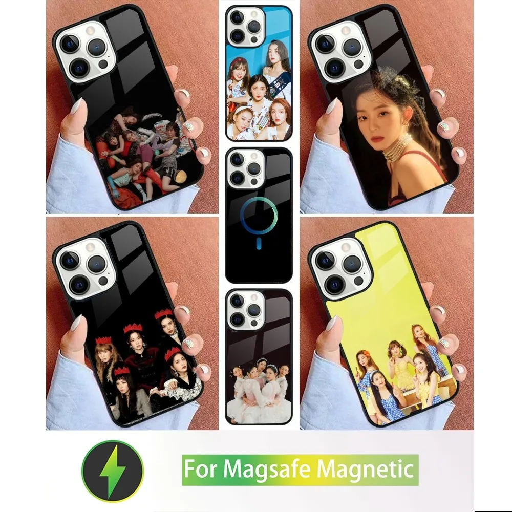 Красный Бархатный Чехол Для Телефона Kpop Girl Iphone 15/14/13/12/11/plus/pro/max/mini Magsafe Buxom В Ст...