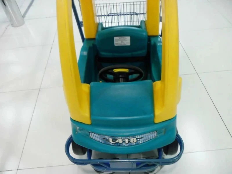 Детская игрушечная тележка для супермаркета 3-х слойная с замком безопасности