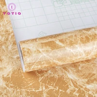 totio yellow marble wallpaper luxury living room decoration vinyl self adhesive wallpaper for modern home bedroom wall stickers
