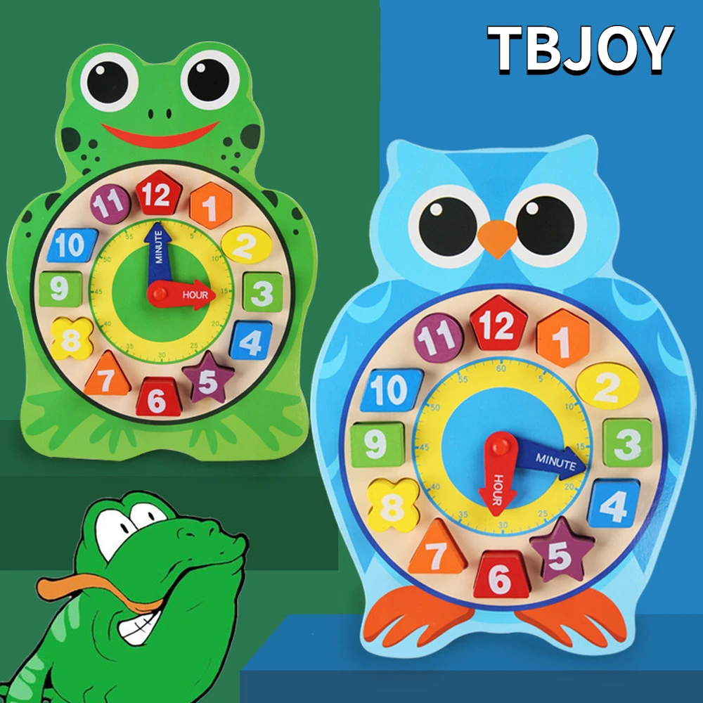 

Children Recognize Time Hour Minture Second Alarm Clock Montessori Early Educational Toys Preschool Kids Gifts Teach Aids