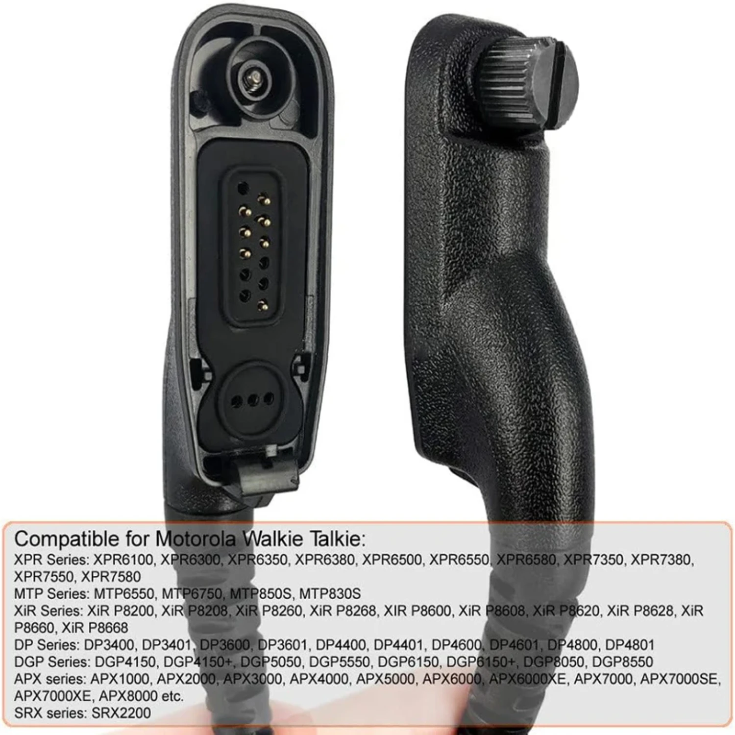 Наушник Motorola Walkie Talkie XPR 6350 6550 7350 7550e APX 4000 7000 8000 XiR P8200 P8208 P8260 8268 Двусторонняя