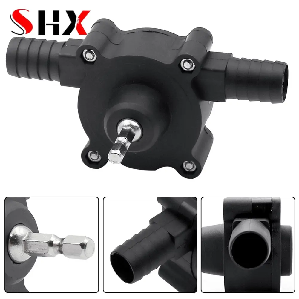 

Water Pump Electric Drill Pump Self Priming Transfer Pumps For Pumping Oil Fluid Pump Round Shank Heavy Duty Self-Priming Hand
