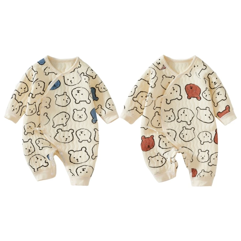 

Baby Cotton Clothes Bear Pattern Newborn Clothes Onepiece Clothing for Babies