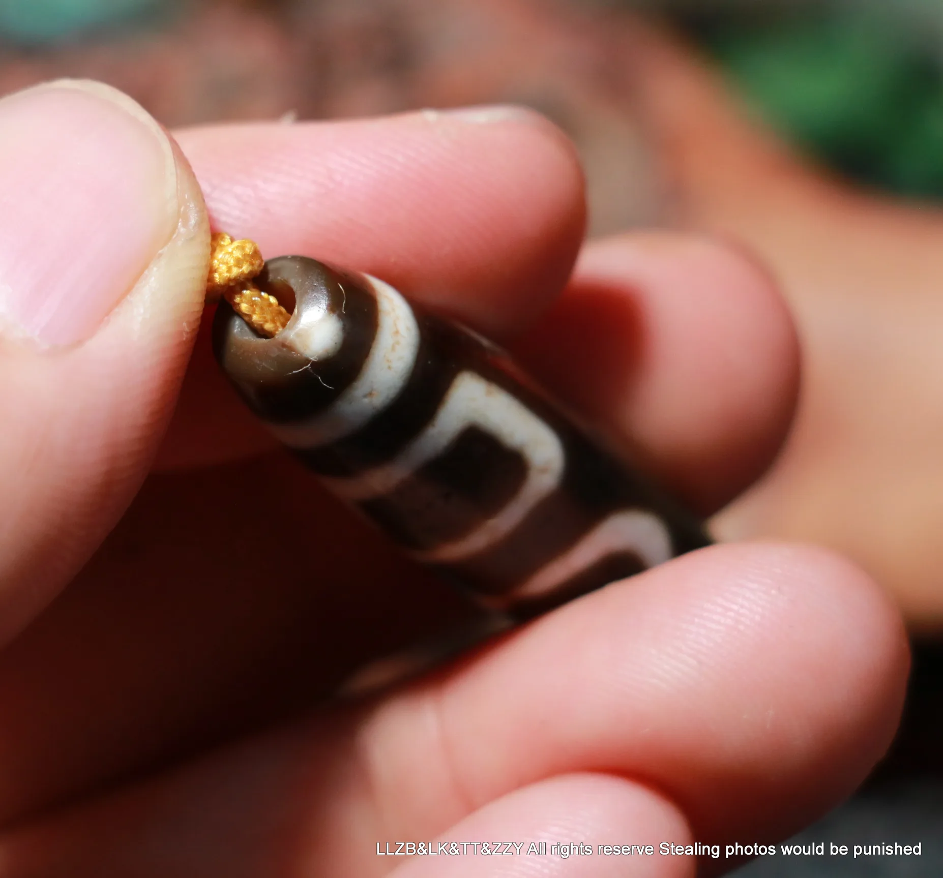 Символический амулет Power Energy Tibetan Old Agate Double Heaven & Earth Harmonious Symbol dZi Bead, подходящий для браслетов, высокого качества BGD0713A23.