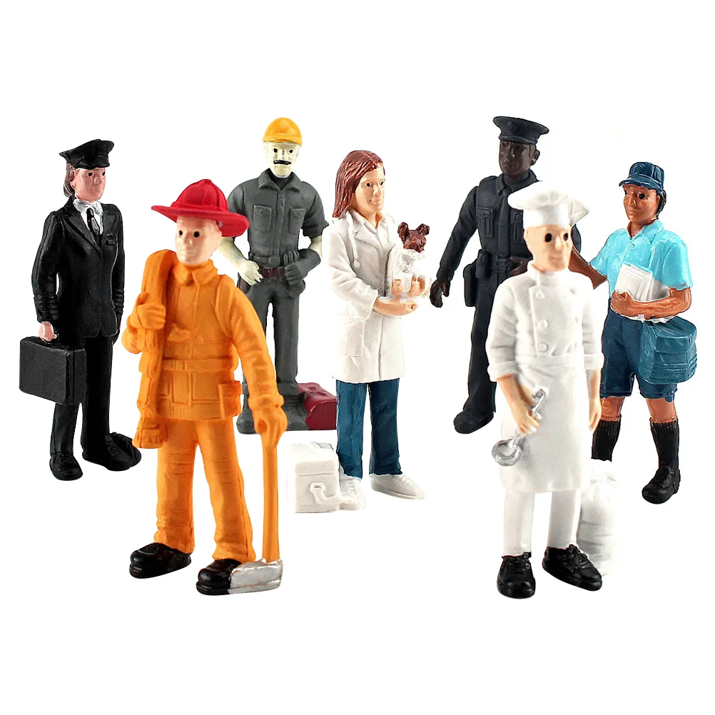 

People Figures Figurines Farm Farmer Worker Figurine Mini Kids Model Little Models Tiny Landscape Family Figure Toys