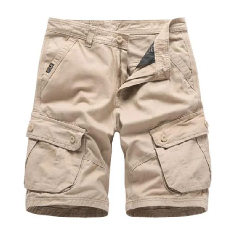 

2022 Summer Men's Baggy Multi Pocket Military Cargo Shorts Male Cotton Tactical Shorts Male Casual Bermuda Short Pants