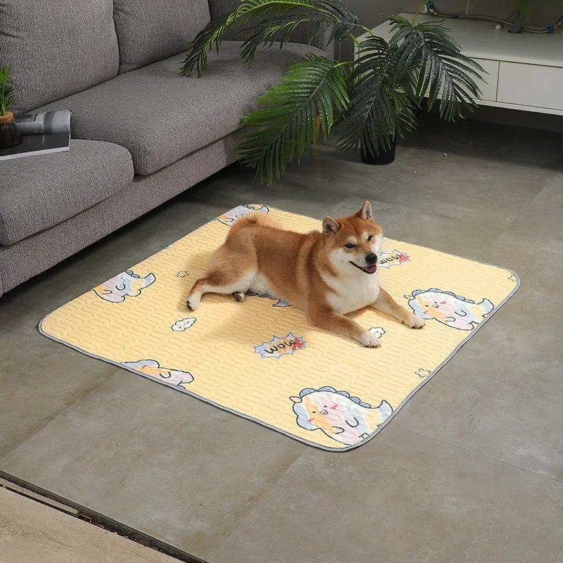 

Latex Ice Silk Mat Summer Pet Floor Mat Dog Mat Cushion for Sleeping with Summer Cool Mat Sofa Cushion Scratch-resistant