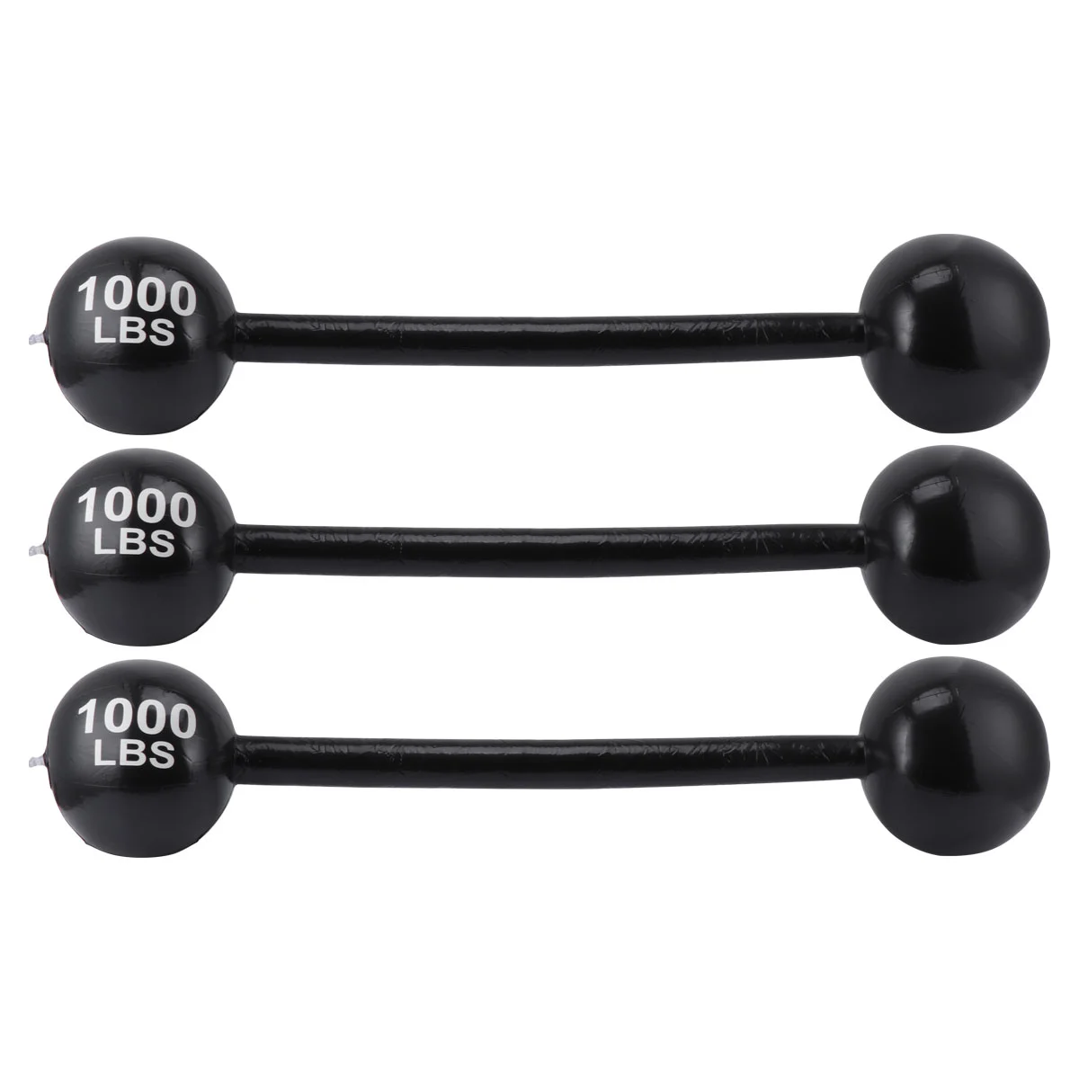 3pcs PVC Thickening Barbell Toy Useful Sports Accessory Inflatable Barbell Plaything for Kids