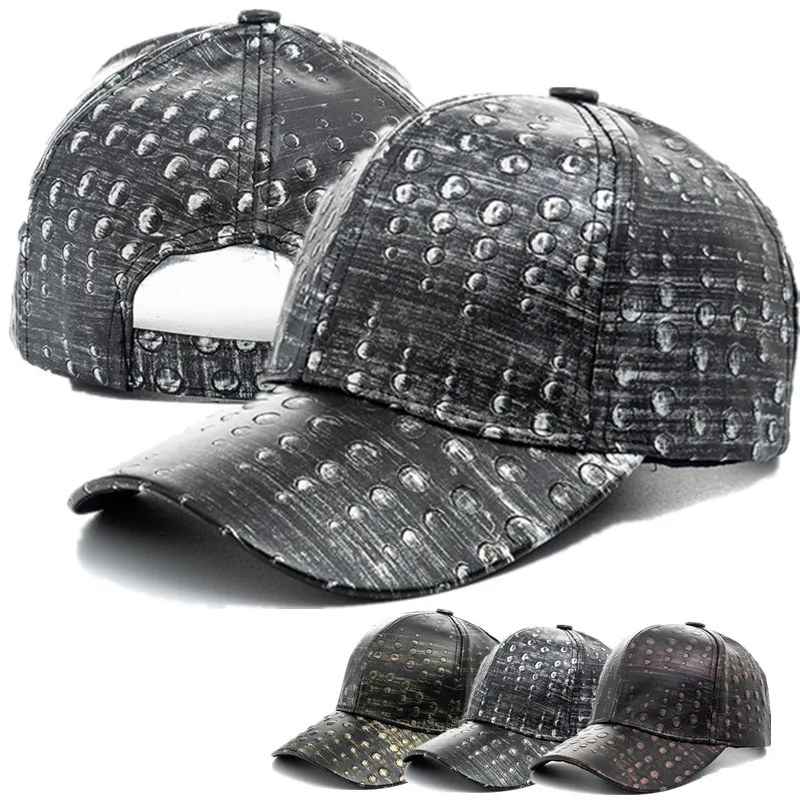 

Новинка кожаная Кепка унисекс винтажная бейсболка для мужчин и женщин Регулируемая Повседневная Уличная Спортивная Кепка