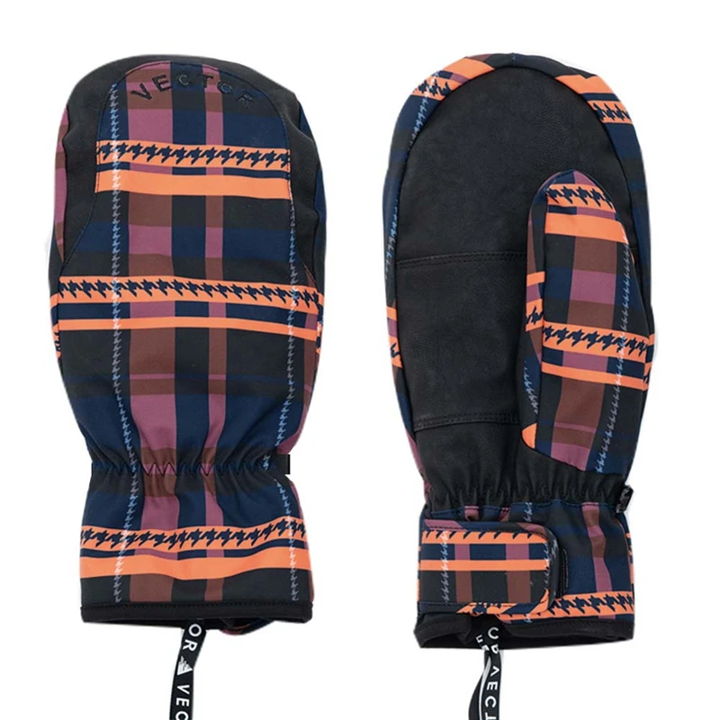 

Extra Thick Women 2-IN-1 Mittens Ski Gloves Snowboard Men Snow Winter Sport Warm Waterproof Windproof Skiing