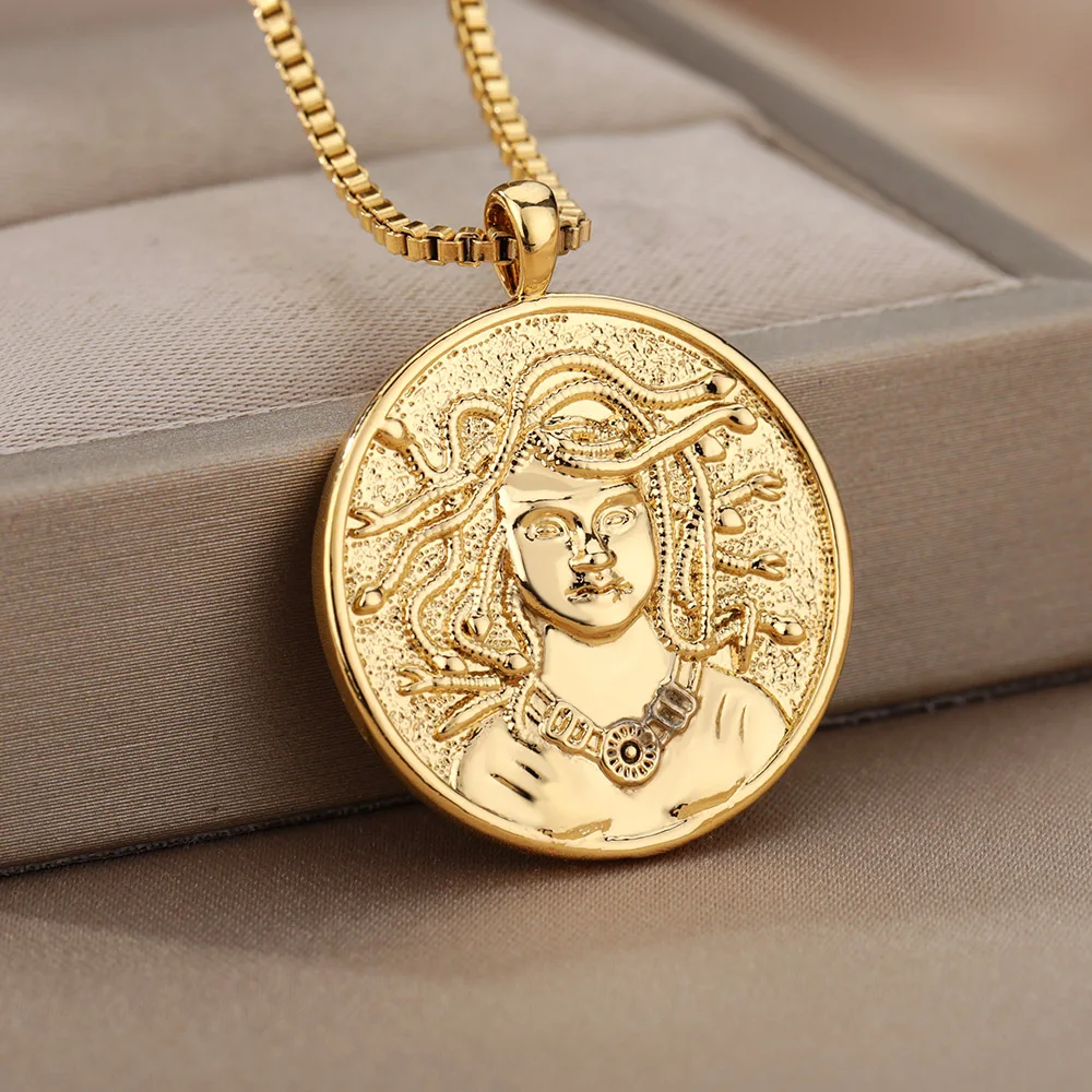 Афродитовое ожерелье для женщин золотого цвета Кулон греческой мифологии богини