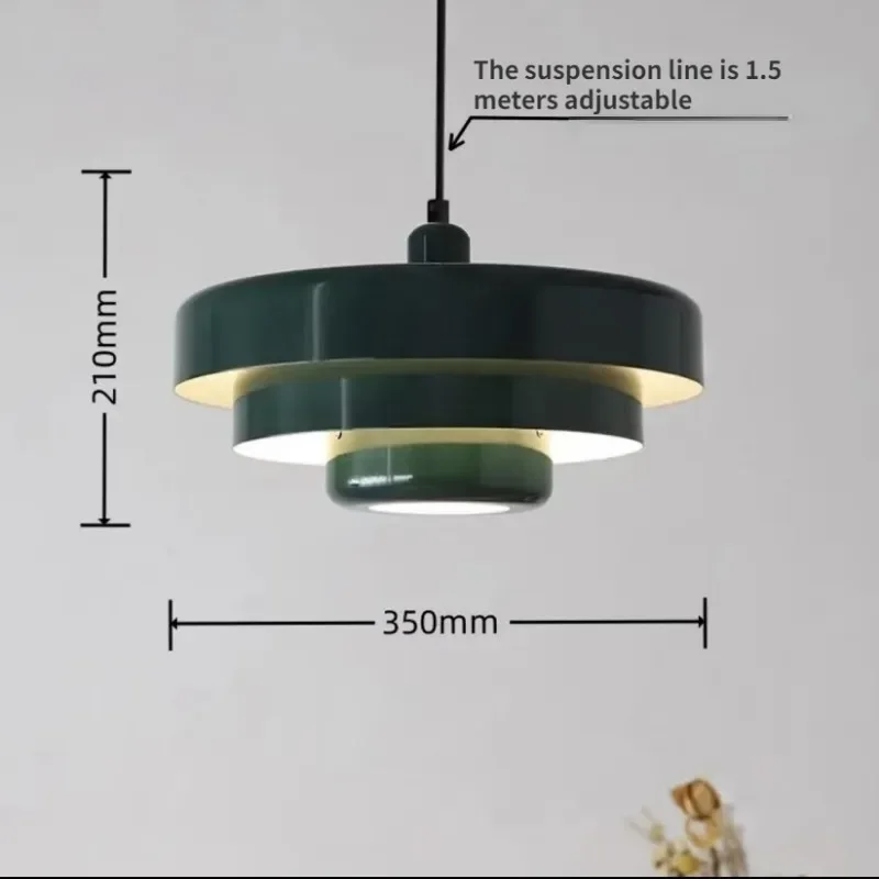 w zabytkowym żyrandolem Vintage Macaron restauracja Bauhaus gabinet pojedyncza głowica kawiarnia stół bar lampa rodzina niezbędne oświetlenie