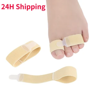 1/2 Pair of Elastic Toes with Finger Toe Divider Bandage Overlapping Thumb Valgus Wear Middle Toe Stretcher for Men and Women