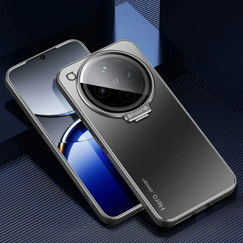 Metal Lens Camera Holder Cover for OPPO Find X8 Pro X 8 X7 Ultra X6 Ultra-thin Matte Protect Kickstand Case FindX8Pro
