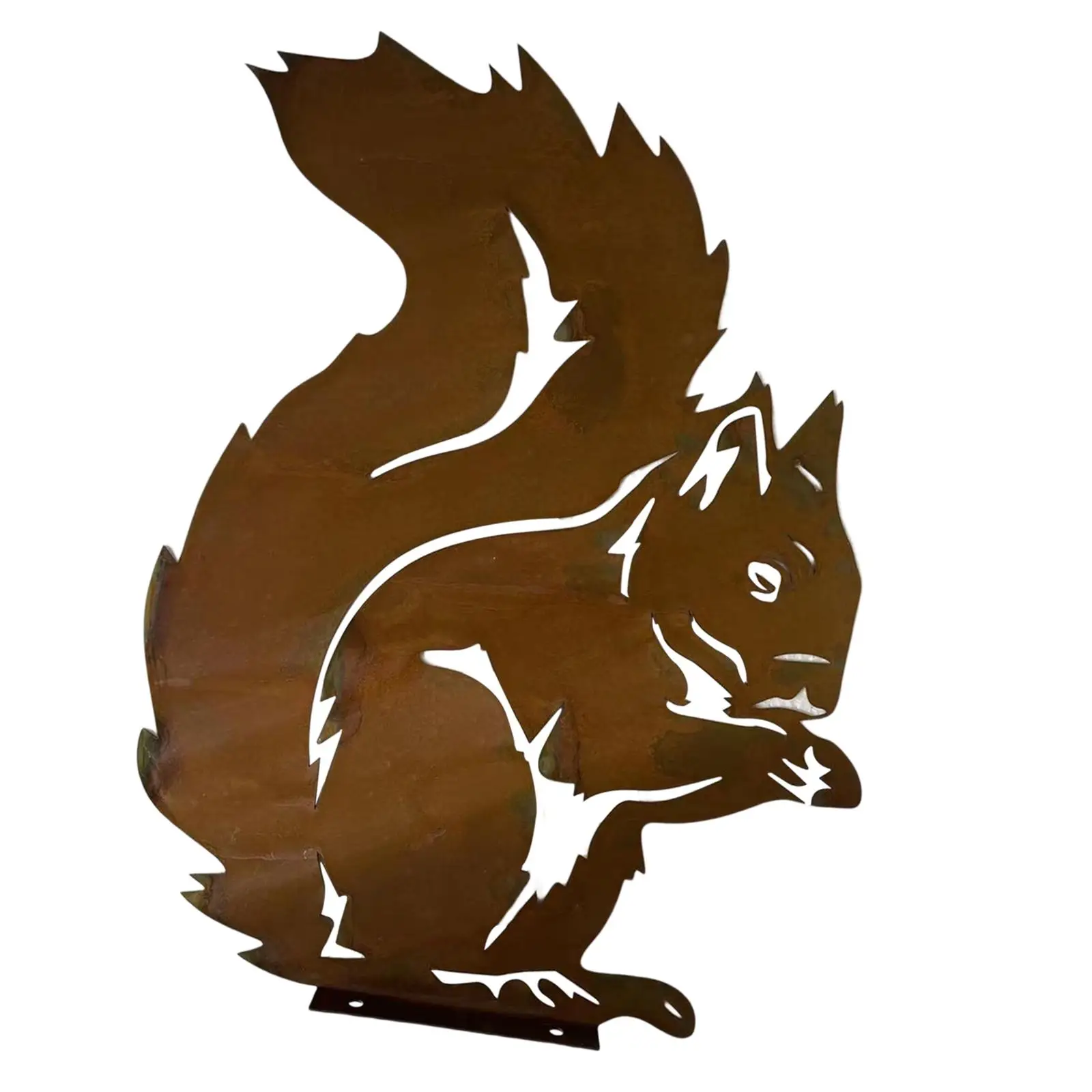 

Metal Squirrel Silhouette Garden Statue Decorative Figure Animal Silhouette for Festival Outside Backyard Decoration Ornaments