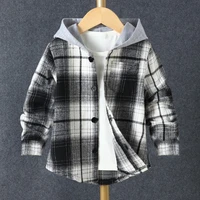 new spring fall kids jackets for boys fashion kids clothes plaid hooded boys coats toddler jacket cool baby boys clothes 0 6y